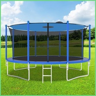 Trampoline Sun Shade Cover Waterproof Oxford Silver-Coated Trampoline Top Cover Foldable Trampoline Tarp kousg kousg