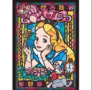 正版 日本拼圖 Tenyo 迪士尼 愛麗絲 透明彩繪拼圖 266片
