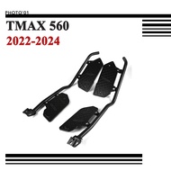 PSLER For Yamaha TMAX 560 TMAX560 Crash Bar Bumper Protector Engine Guard Bumper Guard Engine Protector Footpegs Footboard 2022 2023 2024