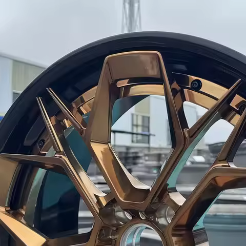 Hot Selling 6061-T6 Alloy Forged Wheels 2-Piece Design 19-26 Inch 5x114.3 Carbon Fiber Custom Rims