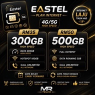 SIMKAD EASTEL 5G DATA 999GB [ DATA BOLEH CARRY FORWARD ]