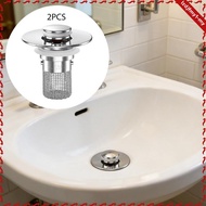 [leipupa] 2x Bathroom Sink Stopper Wash Basin Versatile RV Kitchen Apartment Shower Hair Catcher Tub