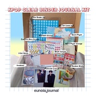 Kpop JOURNALING KIT A5 CLEAR BINDER 6 HOLES KIT / KOREAN JOURNALING BINDER KIT