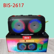 BTS 1739 Bluetooth Outdoor/Indoor Portable Karaoke Speaker with Free Wireless Microphone