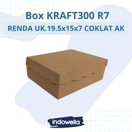 Snack Box/Cake Kraft300 R7 Lace size 19.5x15x7 Ak