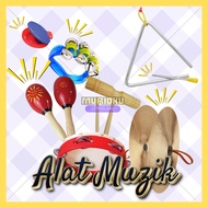 [LAST STOCK] Alat-alat Muzik Music Instruments - Ring Bell Loceng Maracas Marakas Tambourine Castane