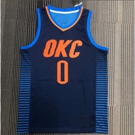 [Hot pressed]Oklahoma City Thunder Basketball Jersey With LOGO Williams Westbrook Holmgren Alexander
