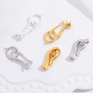925 sterling silver|Pearl bud connector clasp for necklaces and bracelets, DIY handmade jewelry bell