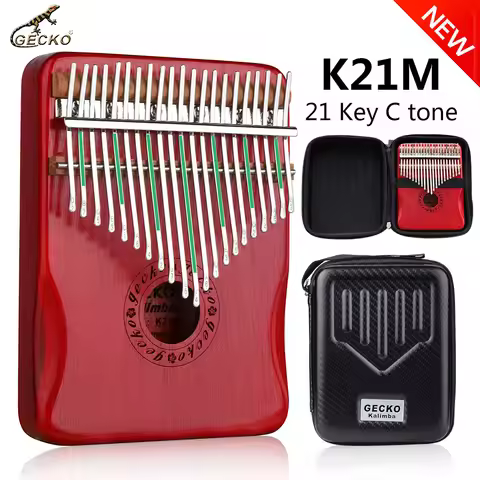GECKO Kalimba 21-Key Mahogany Thumb piano musical instrument African finger piano musical instrument