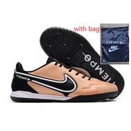 Ready stock original Futsal Kasut Bola Legendary 9 Generation Knitted MD Flat Soccer Shoes  React Ti