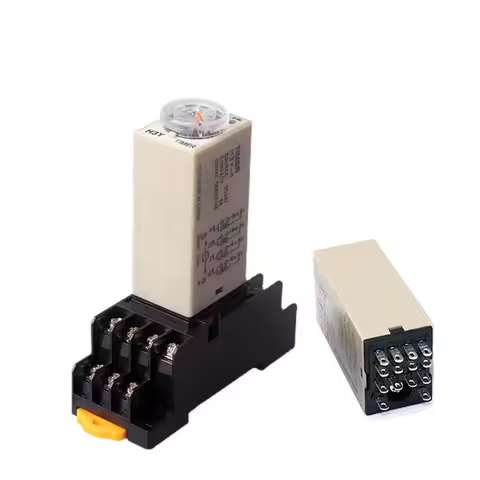 1 Pc H3Y-4 Small Time Delay Relay DC12 24V 14Pin Electricity Delay Type Power-on Delay Rotary Knob 1