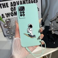 TPU mapping astronaut phone case lanyard Redmi note 11s-Redmi note11 pro 4g-Redmi note11 pro 5g