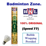 RSL Gold No1 Original  (Bubble Wrapping) (Speed 77) Badminton Shuttlecock