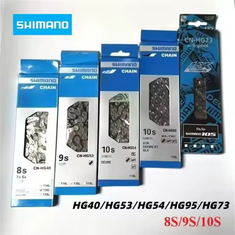 SHIMANO 8/9/10 Speed Bicycle Chain - Models HG40 HG54 HG95 HG53 HG73 116 Links, Specifically for MTB