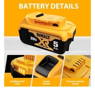 Dewalt 20V DCF887 Lithium Battery Electric Wrench Battery2.0/4.0/6.0AH Fast Charging Battery Built-i