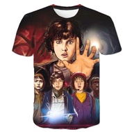 Stranger Things season 3 T Shirt Girl Upside Down Tshirt Eleven Girls Graphic Grunge T-shirt Teen Tee Shirts Children Clothing