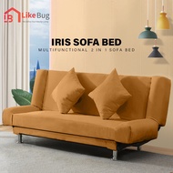 ⚡️LIKE BUG⚡️ IRIS Durable Foldable 2 in 1 Sofa Bed [1 YEAR WARRANTY & ] / sofa / sofa bed / bed / fo