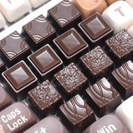 Chocolate Keycaps Cute MX Switch 3D Mechanical Resin Keycaps ESC DIY Creative Personalized Cartoon C