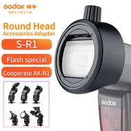 Godox S-R1 Flash Speedlight Adapter AK-R1 Adapter Ring for Godox TT685 V860II V350 TT600 Yongnuo Can