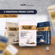 Alor Kopi Segera Pracampur[Kapucino,Kopi Putih Ori,Kopi Putih 3 in 1]/Alor Instant Premix Coffee-Whi