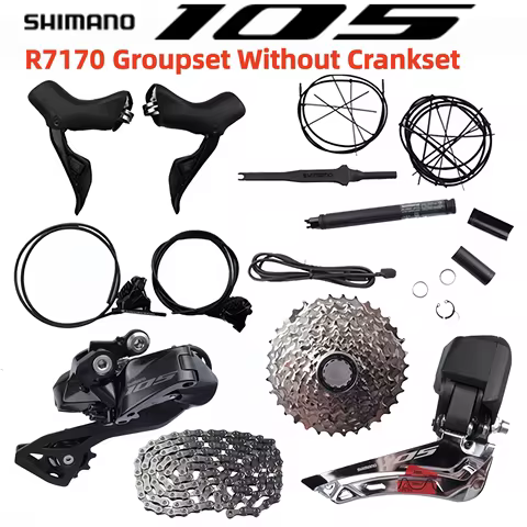 Shimano 105 Series Di2 Groupset R7170 Electronic Part 2x12s No Crankset ST-R7170 FD RD R7150 CS-R710