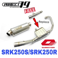 Project79 Exhaust QJMotor SRK250R SRK250S Full System Stainless Steel Muffler Accessories Ekzos Mani