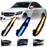 2Pcs Turn Signal Lights for Mercedes-Benz W205 W213 W238 W463 W222 W217 W253 Mirror Switchback Upgra