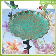 [EhoyoxaMY] Garden Metal Bird Bath Ornament Weather Resistant Bird Feeder Bath Bird Bath for Yard Ba
