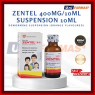 ZENTEL 400MG/10ML SUSPENSION 10ML (ORANGE)/ UBAT CACING DEWASA/ UBAT CACING KANAK KANAK