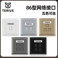Type 86 Wall Network Phone Socket Information Broadband Weak Current Socket