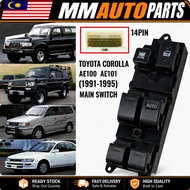 Power Window Main Switch Toyota Corolla AE100 AE101 Suis Power Window Cermin Pintu Kereta