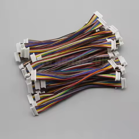 5PCS jst SH 1.0 Wire Cable Connector 2/3/4/5/6/7/8/9/10/11/12Pin Double End Electronic Wire Terminal