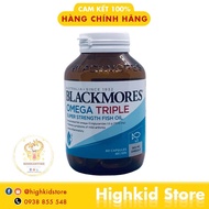 Australia's Blackmores Omega Triple Super Strength Fish Oil High Content Fish Oil 60 Tablets