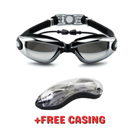 🇲🇾READY STOCK KL Goggle Swimming With Power Degree Kids Adult Swimming Goggles Gogle Cermin Mata Ren