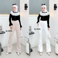 Flare Pants - Highwaist Flare Pants - Women's Highwaist Cutbray Culottes