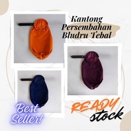 Large Velvet Church Collection Offering Bag Sunday School Wooden Handle 1H