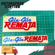 Sticker Gila-Gila Remaja Cutting Reflection Stiker Motor