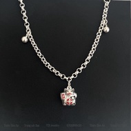 Lắc bạc ta Charm Mèo Thần Tài (lục lạc kêu) kèm chuông phù hợp mọi ni tay maximum 15cm - 16cm TTA.L1