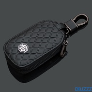 For Leather MG Case MG6 MGZS MG3 MG5 MG7 GT 2017 Auto Key Protective Cover Shell Keychain Pendant Bu