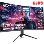 [HKJUS] 27 inch Gaming Monitor, 1440P Curved Monitor, 170Hz, 144Hz, 2K, 1500R, 1ms ✬✫✩