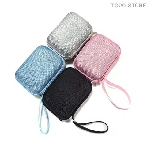 Small Travel Cameras Storage Holder Nylon + EVA Hard Shell Digital Camera Case For Accessories SD Ca