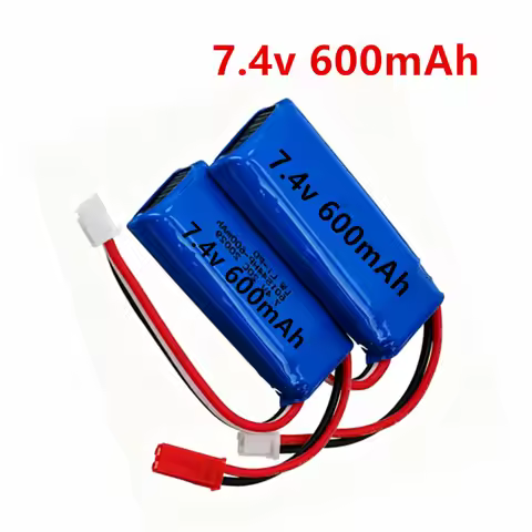 2S 7.4v 601844 Battery for WLtoys K969 K979 K989 K999 P929 P939 7.4V 600mAh Lipo Battery and USB Cha
