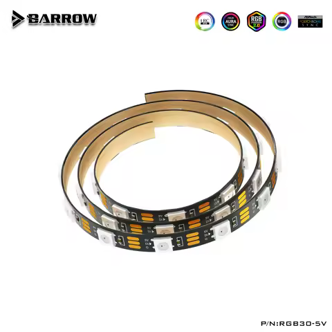 Barrow Aurora LED 5V 3PIN Header Strip Light Sticks use for CPU / GPU Block / Pump Sticky Length 50c