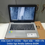 Laptop Asus X455LN, Intel Core i7, Gen 4th, Doblevga Nvidia Geforce