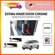 Toyota estima acr50 interior door handle chrome power door inner sliding handle cover interior decor