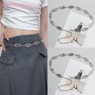 ANDIN Metal Waist Chain, Luxury Design Woman Chain Belt, Retro Y2K Spicy Girl Dress Belt Chain