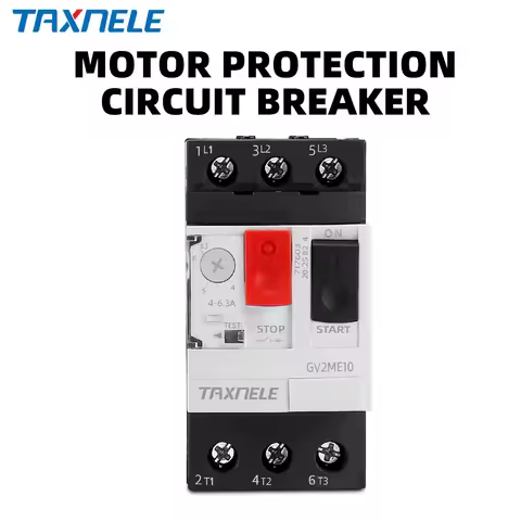 GV2ME GV2 Motor Starter Protector Motor Circuit Breaker Overload Short Circuit Protection 3P Thermal