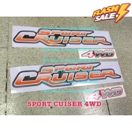 สติ๊กเกอร์ TIGER SPORT CRUISER 4WD #สติ๊กเกอร์ติดรถยนต์ ซิ่ง #สติ๊กเกอร์ติดรถยนต์ 3m #สติ๊กเกอร์ติ
