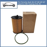 059198405 Engine Oil Filter for Porsche Audi A6 A7 A8 Q5 Q7 Quattro VW Touareg 3.0L V6 958.107.222.2