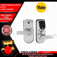YALE Essential RFID Series Dead Latch Digital Entrance Tubular Lever Door Lock Doorlock Keypad YDME-